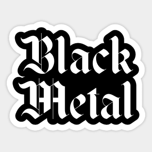 black metal Sticker